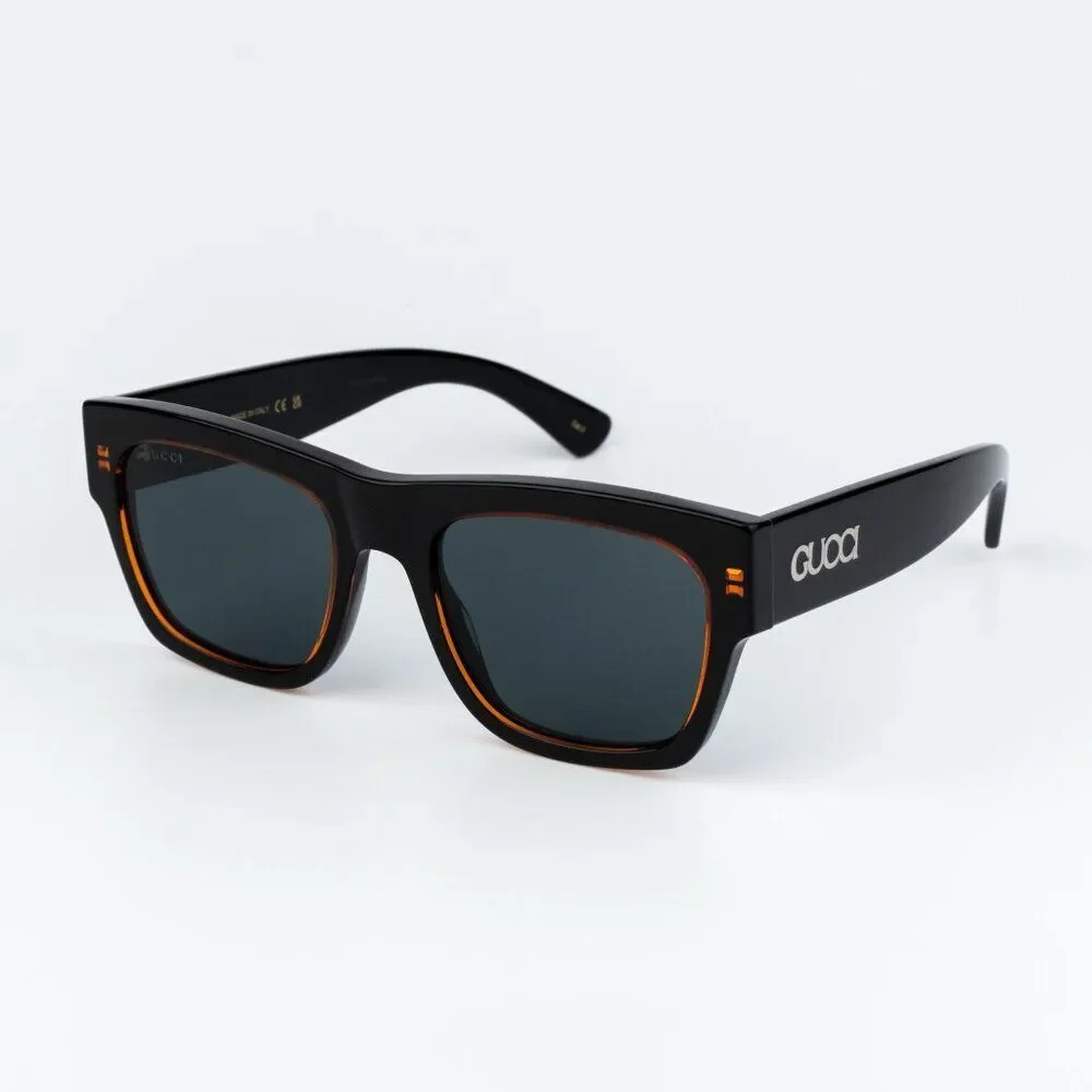 Gucci Men Sunglasses Black Blue Square GG1793S 003 NEW AUTHENTIC